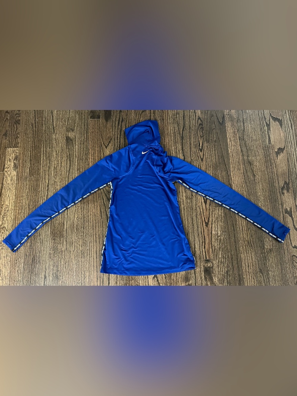 Nike Navy Hooded Dri-FIT Tunic with White Swoosh